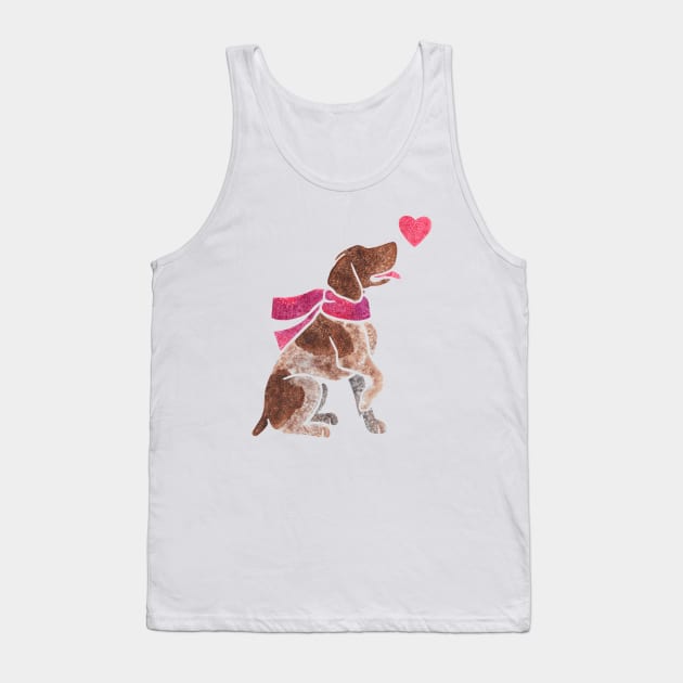 Watercolour German Pointer Tank Top by animalartbyjess